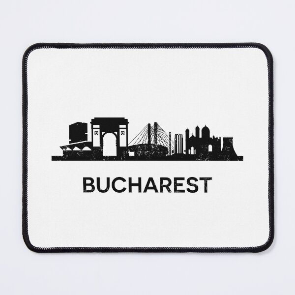 Item preview, Bucharest Skyline Silhouette Black designed and sold by strixvariaart.