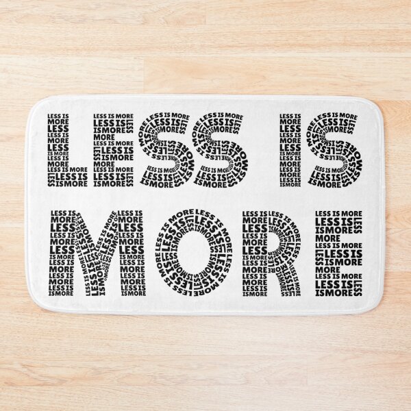 Item preview, Ironic Less is More quote typography design custom typeface designed and sold by grafikis.
