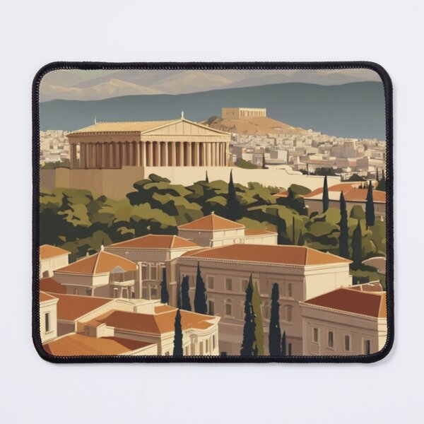 Artikelvorschau, 009 Vintage Athen, Griechenland Poster Design entworfen und verkauft von Alexis Art Collection.