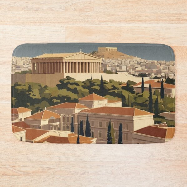 Artikelvorschau, 009 Vintage Athen, Griechenland Poster Design entworfen und verkauft von Alexis Art Collection.