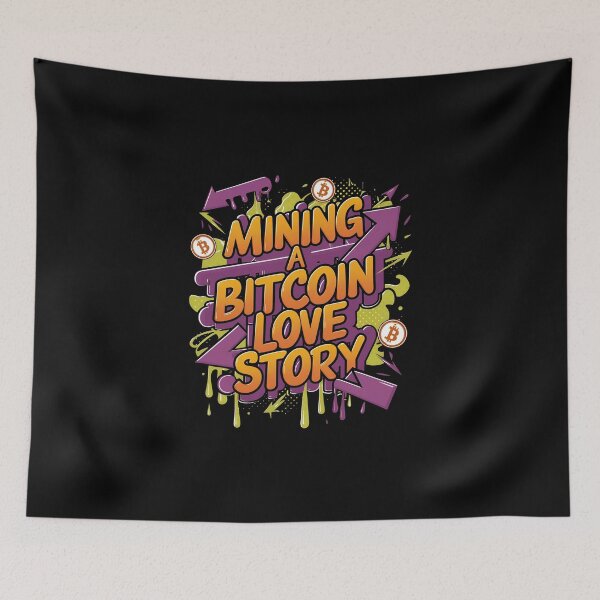 Item preview, Mining A Bitcoin Love Story  designed and sold by RadDeck.