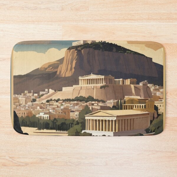 Artikelvorschau, 010 Vintage Athen, Griechenland Poster-Design entworfen und verkauft von Alexis Art Collection.