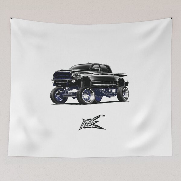 Item preview, large american v8 diesel truck deep pearl black designed and sold by NaquashM.