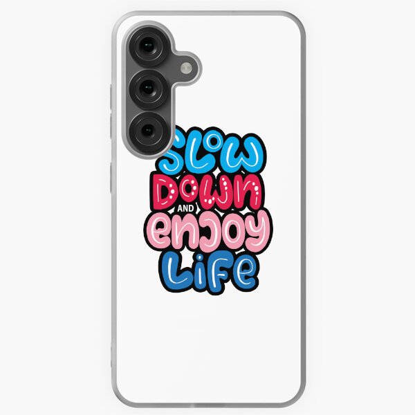 Item preview, Slow down and enjoy life, hand lettering, motivational quotes	 designed and sold by SantyKamal.