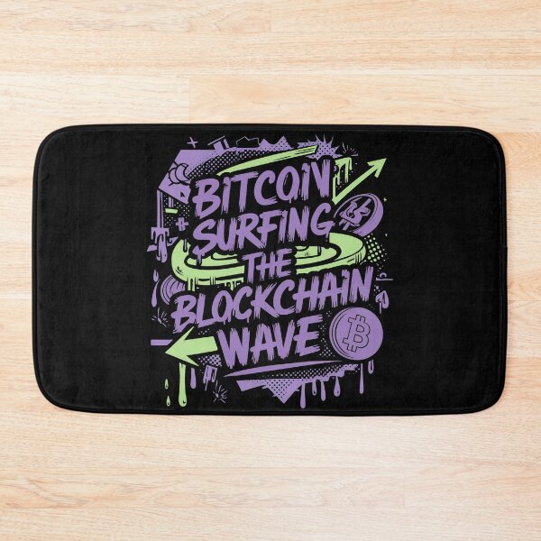 Item preview, Bitcoin Surfing The Blockchain Wave  designed and sold by RadDeck.