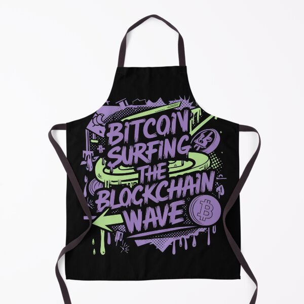 Item preview, Bitcoin Surfing The Blockchain Wave designed and sold by RadDeck.