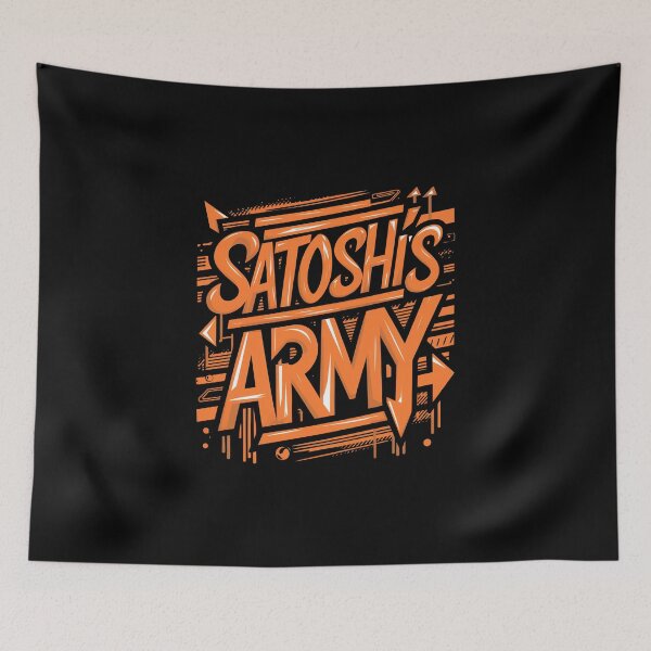 Item preview, Bitcoin-Inspired Digital Art Satoshi's Army  designed and sold by RadDeck.