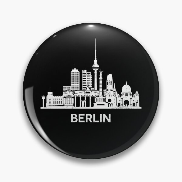 Item preview, Berlin Skyline Silhouette White designed and sold by strixvariaart.