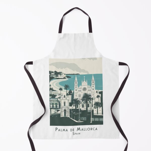 Item preview, Palma de Mallorca Retro Poster – Vintage Cathedral and Coastal Town Travel Wall Art designed and sold by pod24.