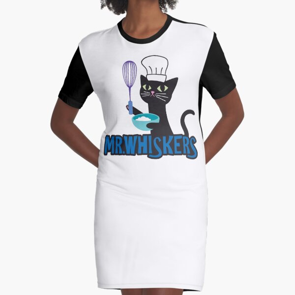 Mr. Whiskers Graphic T-Shirt Dress