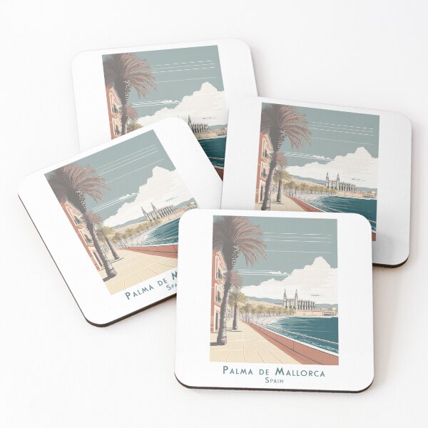 Item preview, Palma de Mallorca vintage travel poster – minimalist retro tourism design designed and sold by pod24.