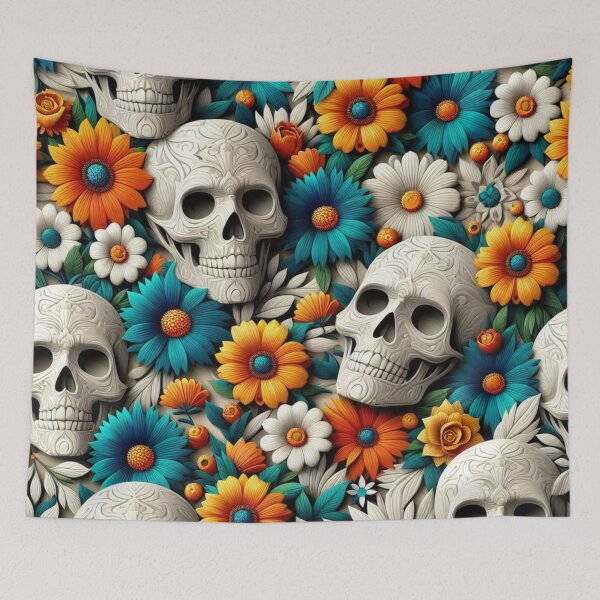 Item preview, Hide Skull Floral designed and sold by DeeCeeFashion.