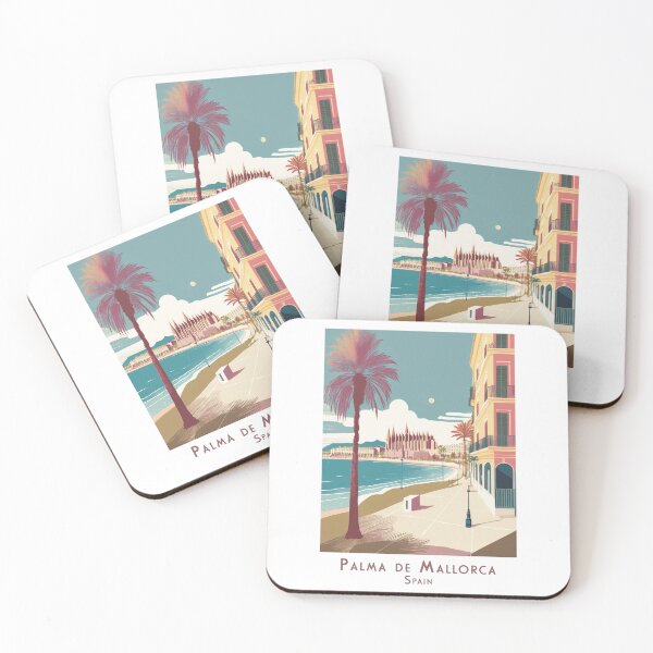Item preview, Palma de Mallorca retro travel poster – minimalist vintage tourism design designed and sold by pod24.
