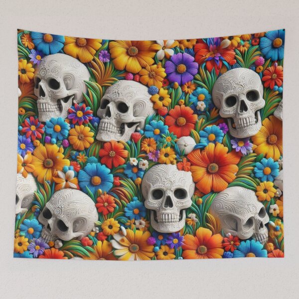 Item preview, Hidden Skull Floral designed and sold by DeeCeeFashion.