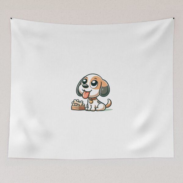 Item preview, Cute Cartoon Dog With Bones designed and sold by GeneralDaily.