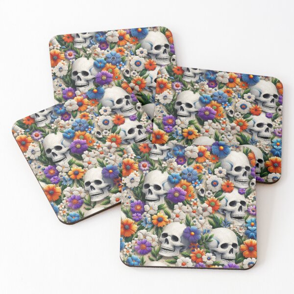 Item preview, Floral Hidden Skull designed and sold by DeeCeeFashion.