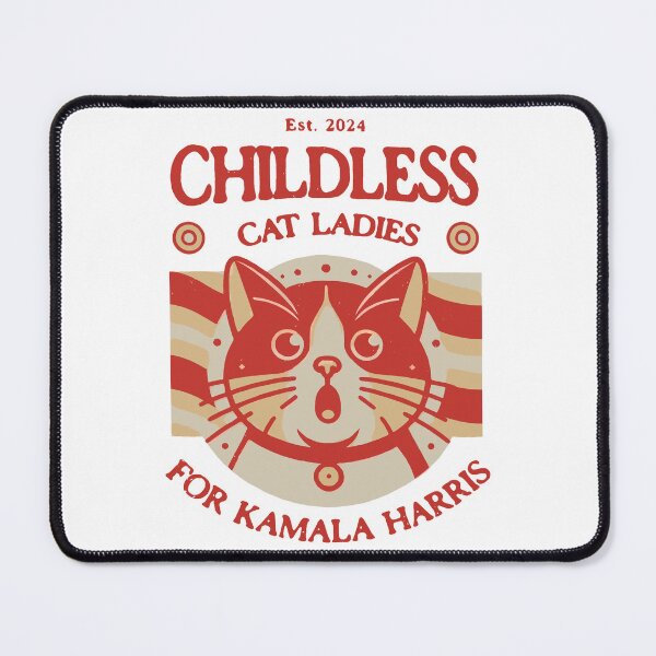 Item preview, Childless Cat ladies for Kamala designed and sold by BoldPrintsShop.