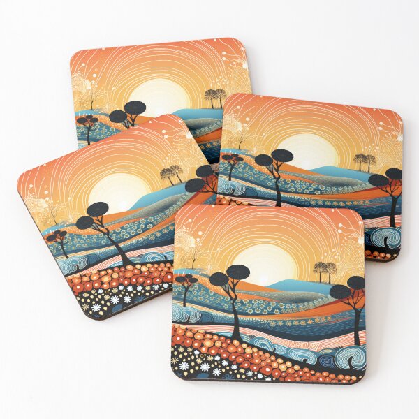Item preview, Aboriginal Inspired Dot Art - Sunrise designed and sold by GrinGalore.