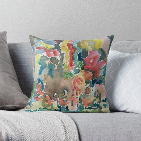 Rose Garden Throw Pillow
