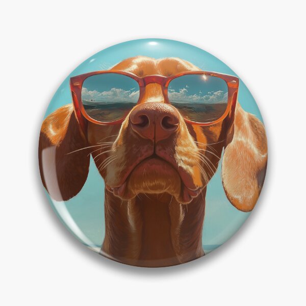 Item preview, Cool Vizsla Vibes: Summer Sunglasses Edition designed and sold by stephenop92.