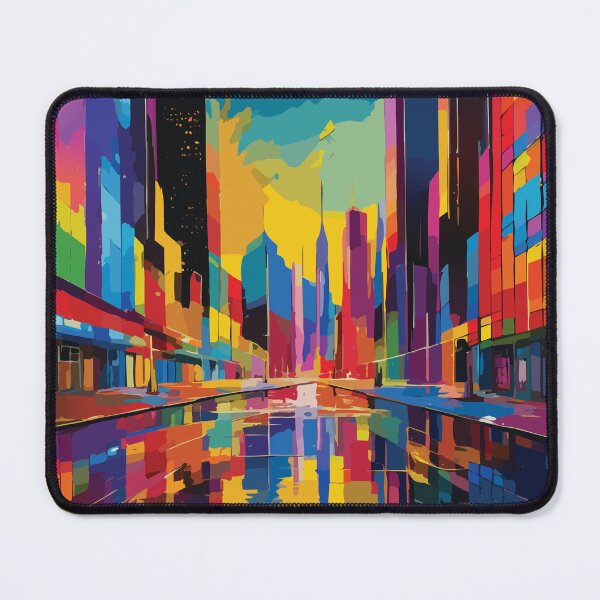 Item preview, The city in abstract colors designed and sold by Marcu Ioachim.