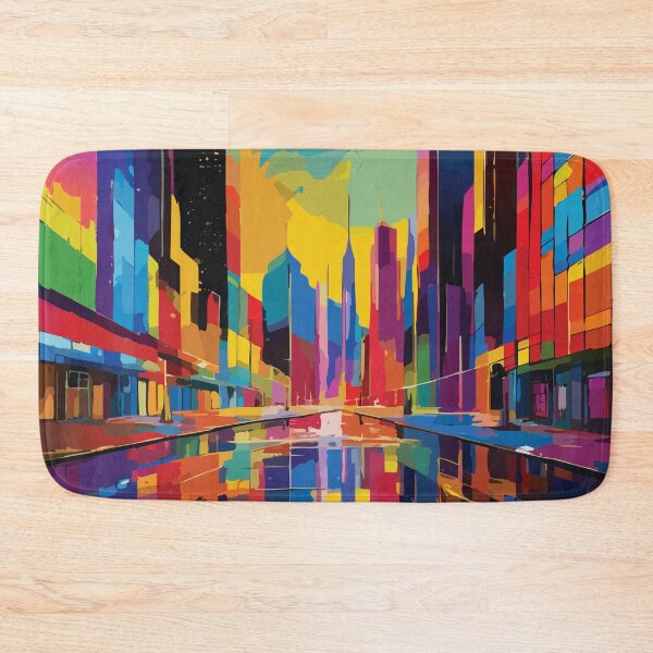 Item preview, The city in abstract colors designed and sold by Marcu Ioachim.