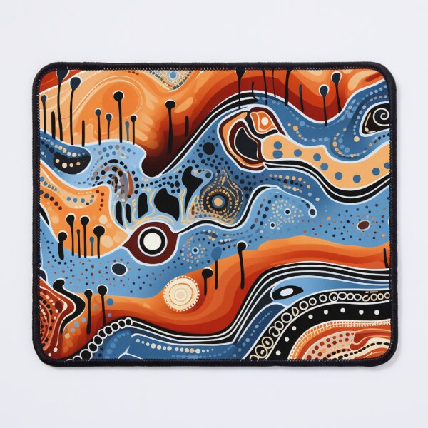 Item preview, Aboriginal Inspired Dot Art - Abstract Waves designed and sold by GrinGalore.