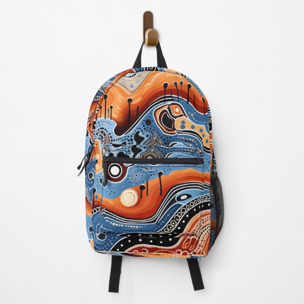 Item preview, Aboriginal Inspired Dot Art - Abstract Waves designed and sold by GrinGalore.