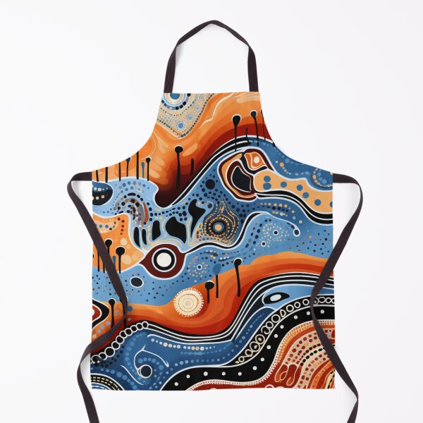 Item preview, Aboriginal Inspired Dot Art - Abstract Waves designed and sold by GrinGalore.