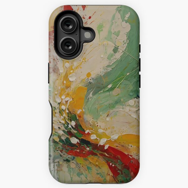 Captivating Flower Amidst Geometric Whirl: Nature's Symphony iPhone Tough Case