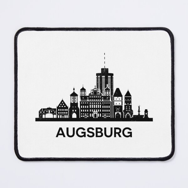 Item preview, Augsburg Skyline Silhouette Black designed and sold by strixvariaart.