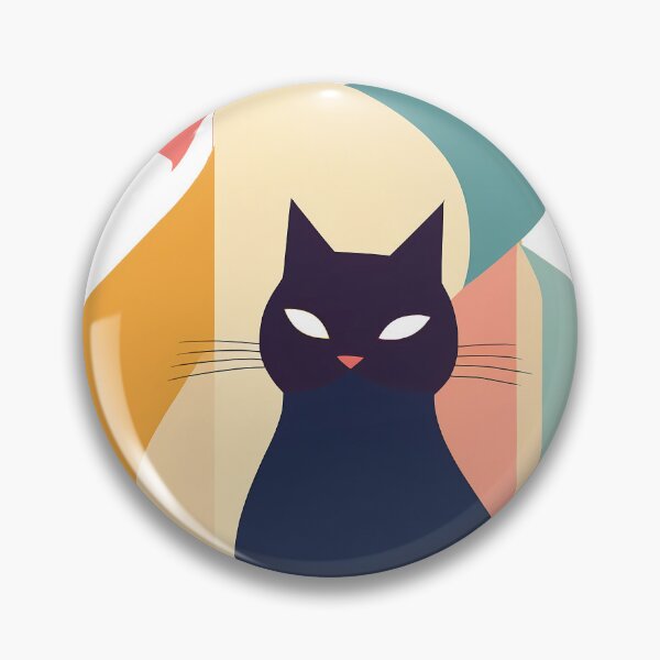Item preview, Cat as Minimal Pastel Art  designed and sold by OzzFrequency.