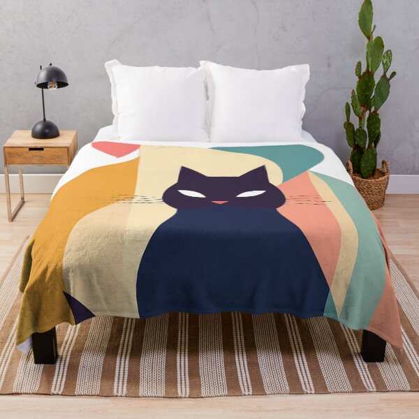 Item preview, Cat as Minimal Pastel Art  designed and sold by OzzFrequency.