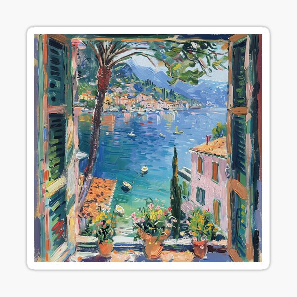 Item preview, Henri Matisse Style Poster, Mediterranean, Open Window, Pastel designed and sold by ArtHouseNiklas.