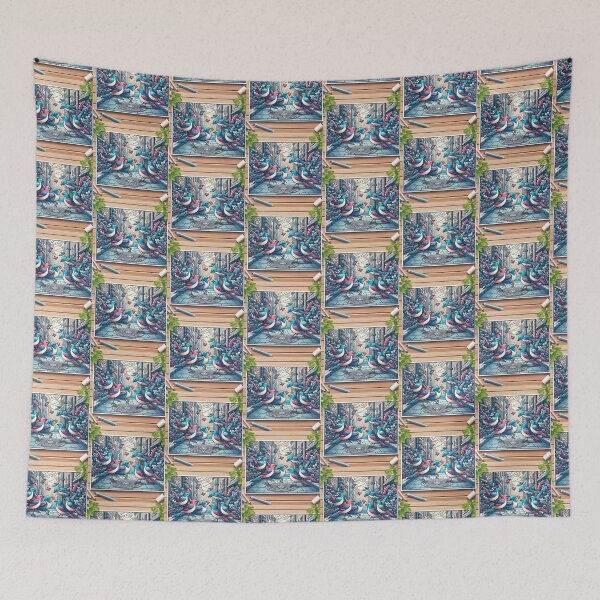 Item preview, Stylized Birds in a Cityscape designed and sold by Sadia  Jannat.