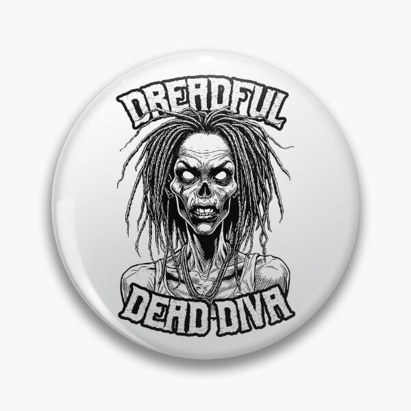 Item preview, Dreadlocks Black Woman Funny Dreadful Dead Diva Zombie designed and sold by GrandeDuc.
