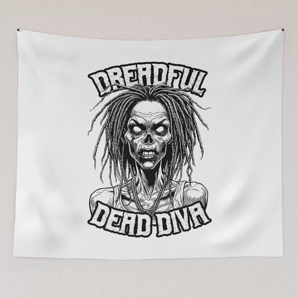 Item preview, Dreadlocks Black Woman Funny Dreadful Dead Diva Zombie designed and sold by GrandeDuc.