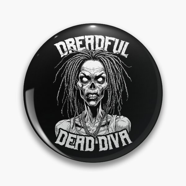 Item preview, Dreadlocks Black Woman Funny Dreadful Dead Diva Zombie designed and sold by GrandeDuc.