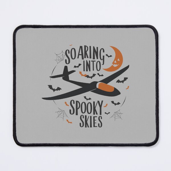 Item preview, Soaring into Spooky Skies Halloween Glider Plane Pilot Sailplane Biplane aerial floating soaring designed and sold by These_Prints.