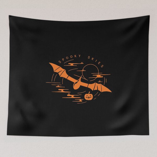 Item preview, Spooky Skies Halloween Glider Plane Pilot Sailplane aerial floating soaring designed and sold by These_Prints.