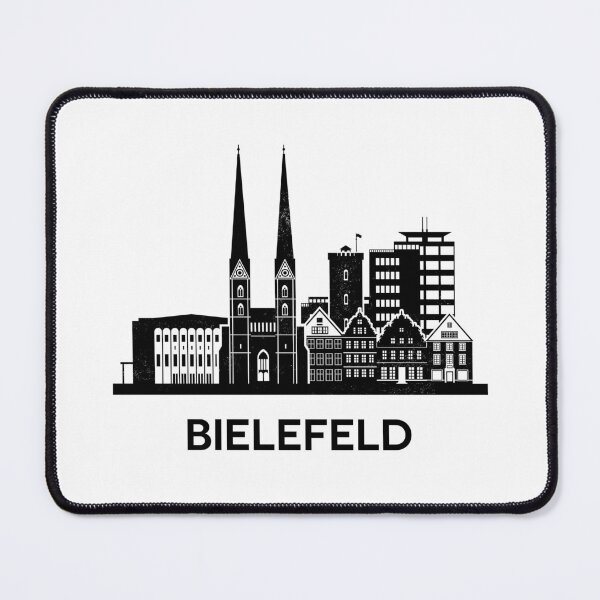 Item preview, Bielefeld Skyline Silhouette Black designed and sold by strixvariaart.