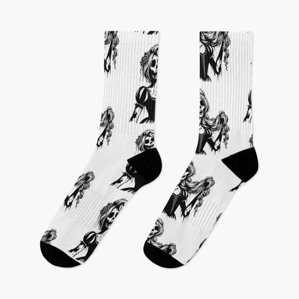 Item preview, Dead Down Your Hair - B&W - What If Princesses Were Zombies? designed and sold by VillainTee Designs.