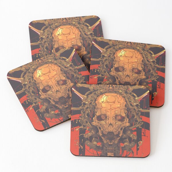 Item preview, Horrific Retro Futuristic Cyberpunk Skull Servo designed and sold by Nightarcade.