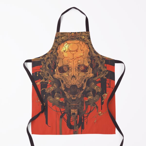 Item preview, Horrific Retro Futuristic Cyberpunk Skull Servo designed and sold by Nightarcade.