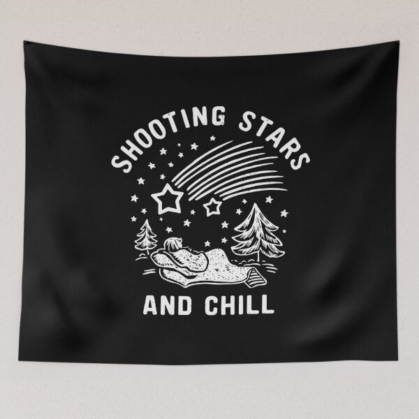 Item preview, Perseid Meteor Shower shooting stars and chill vibes stargazing designed and sold by w1ckerman.