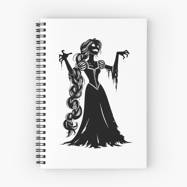 Item preview, Undead Fair Maiden - B&W - What If Princesses Were Zombies? designed and sold by VillainTee Designs.