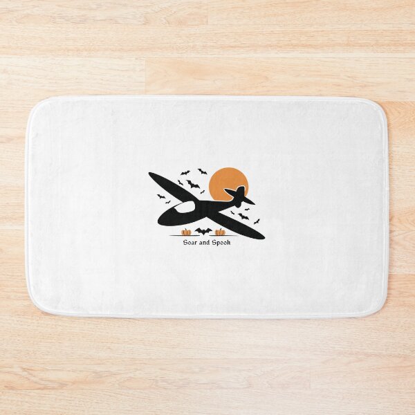 Item preview, Soar and Spook Halloween Glider Plane Pilot Sailplane Biplane aerial floating soaring designed and sold by These_Prints.
