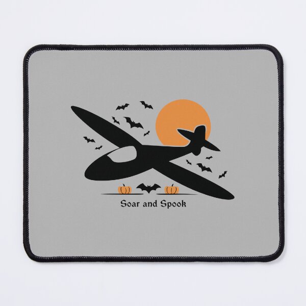 Item preview, Soar and Spook Halloween Glider Plane Pilot Sailplane Biplane aerial floating soaring designed and sold by These_Prints.