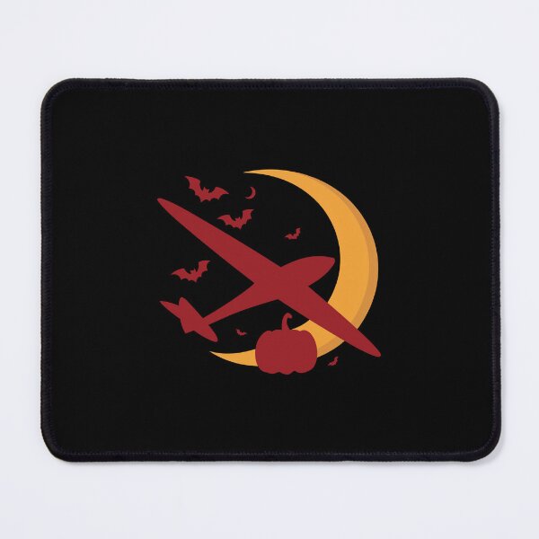 Item preview, Happy Halloween Glider Plane Pilot Sailplane aerial floating soaring designed and sold by These_Prints.