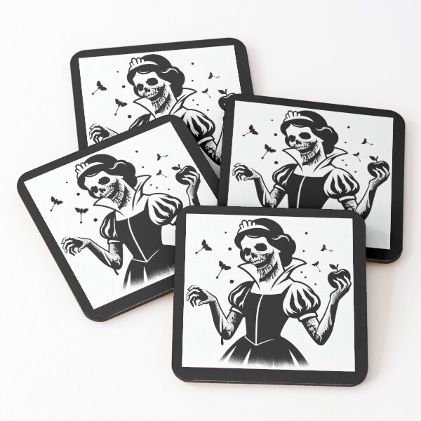 Item preview, The Apple Never Satisfies - B&W - What If Princesses Were Zombies? designed and sold by VillainTee Designs.